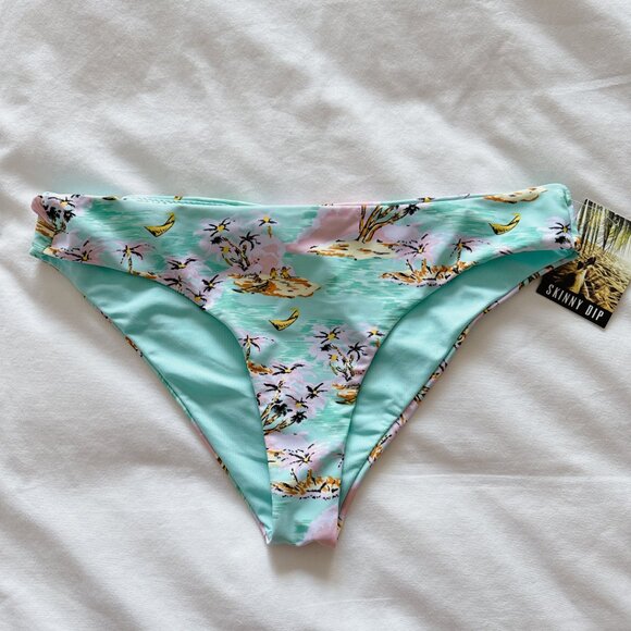 Skinny Dip Hawaii Full Bottoms large NWT women' swimsuit bikini bottoms - Picture 4 of 14